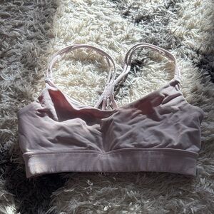 Source Unknown Light Pink Strappy Sports Bralette